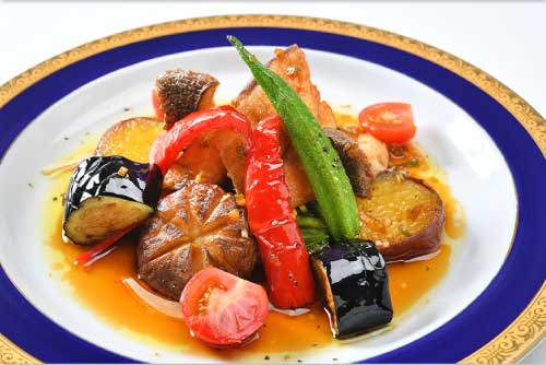 天然白身魚のネギソース